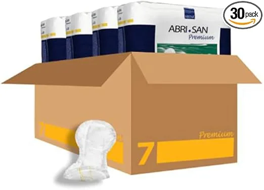 Abena Abri-San Air Plus N7 - 4x30 Protections Incontinence 2100ml (36x63 cm) - Jaune