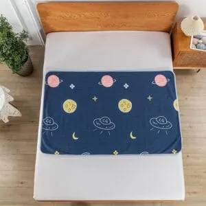 Alèses Lavables StarsDeepBlue 101x152 cm - Hôpital/Enfants/Adultes