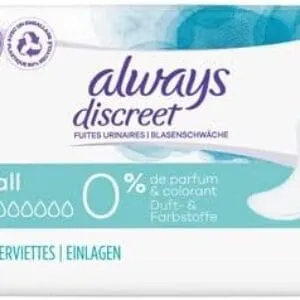 Always Discreet Protège-Slips 20 Pièces - Sans Parfum