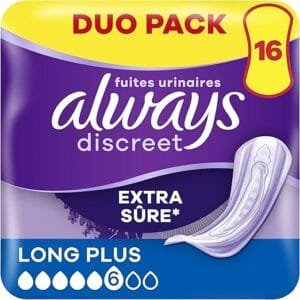 Always Discreet Serviettes Long Plus 16 Pièces - Extra Sûres