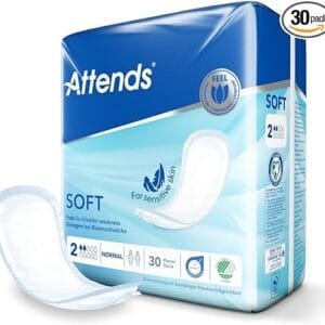 Attends Soft 2 Normal - 30 Serviettes - Usage Quotidien