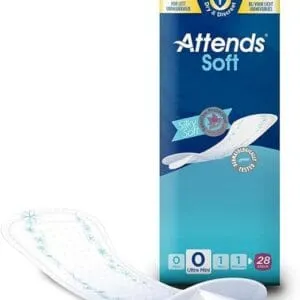 Attends Soft 0 Ultra Mini - 28 Coussinets - Légers