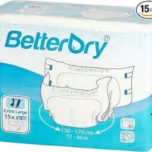 BetterDry Couches X-Large - 15 Pièces - Absorption Nuit