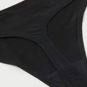 Braga Tanga Gusset Noir T-S/M - Sous-Vêtements de Contention