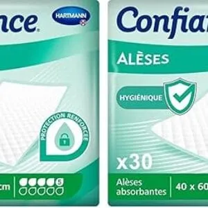 Confiance Alèses 40x60 cm - 30 Unités (Lot de 2) - 5 Gouttes