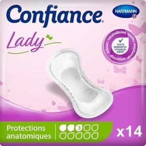 Confiance Lady Protections 3 Gouttes - 14 Unités - Absorption Moyenne