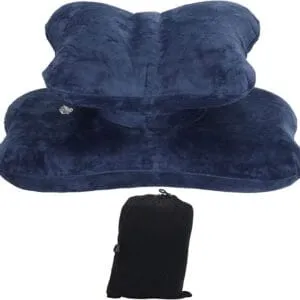 Etaingyeun Oreiller Cervical Gonflable Bleu - Soutien Cou/Taille