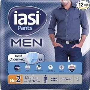 IASI Pants Men Taille M - 12 Culottes - Absorption Maximale