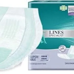 Lines Specialist Cintré Super/Maxi - 120 Couches - Absorption Forte