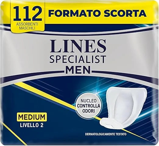 Lines Specialist Serviettes Homme Niveau 2 - 8x14 Pièces