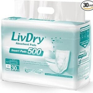 LivDry Serviettes Incontinence 30 Pièces - Discrètes