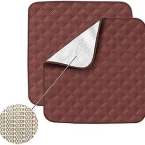 Coussins Siège 53x55 cm Marron - 2 Pièces - 4 Couches