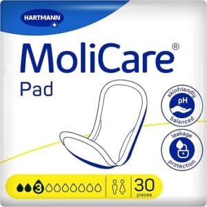 MoliCare Pad 3 Drops - 30 Serviettes - Anti-Odeurs