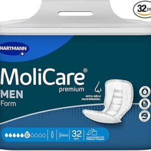 MoliCare Premium Form Men 6 Gouttes - 32 Pièces - Haute Sécurité