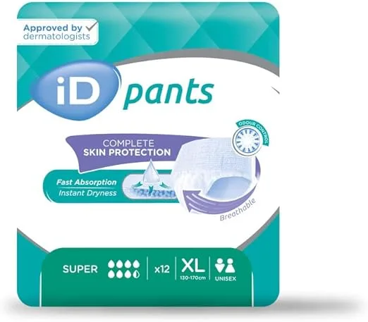 ID Pants X-Large Super - 12 Pièces - Absorption Max