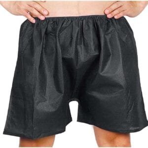 PFHKTO Boxer Jetable Noir - 50 Unités - Non Tissé