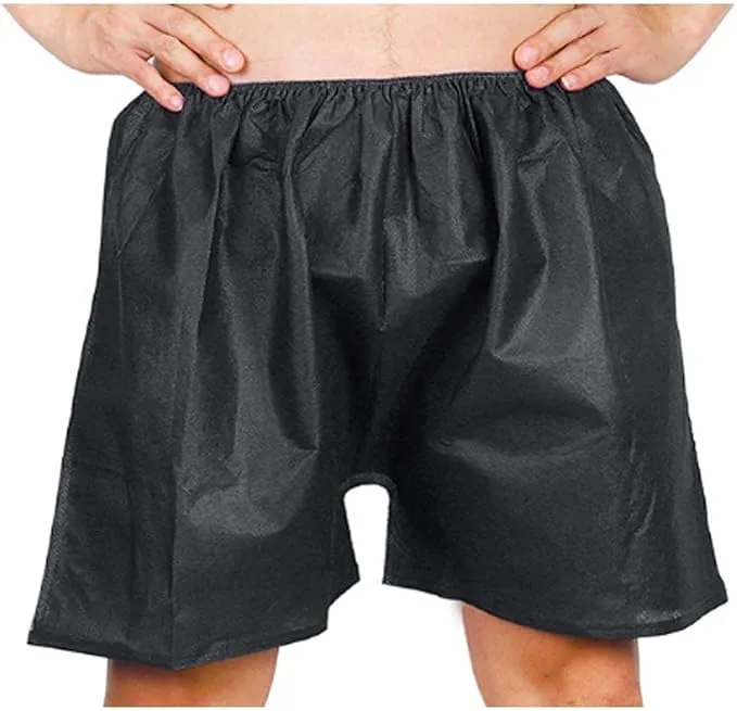 PFHKTO Boxer Jetable Noir - 50 Unités - Non Tissé