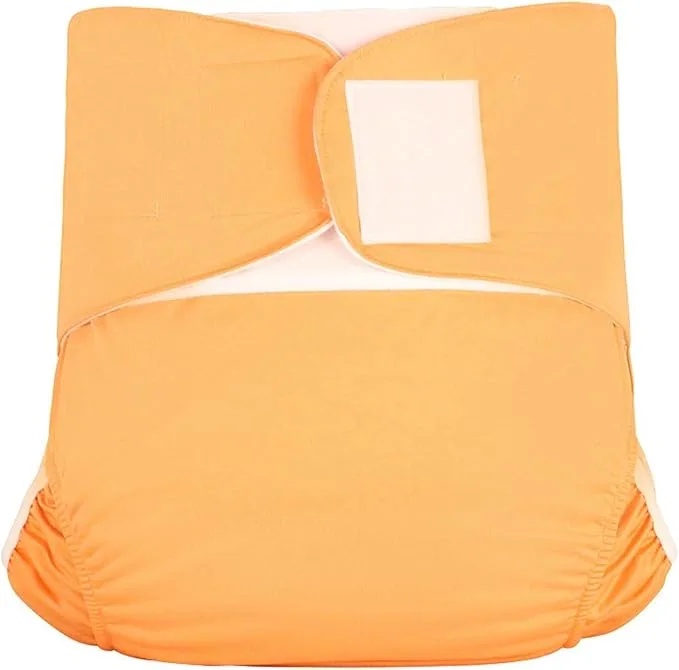 PFHKTO Couches Lavables Orange - Doublure Soie Glacée