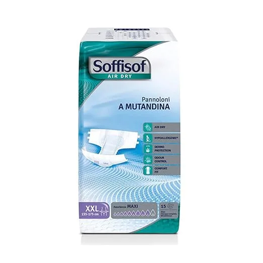 Soffisof Air Dry XX-Large - 60 Couches - Forte Incontinence