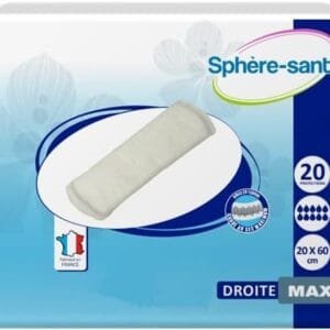 Sphère Santé Couche Droite 20x60 - Maxi+ - Polyvalente