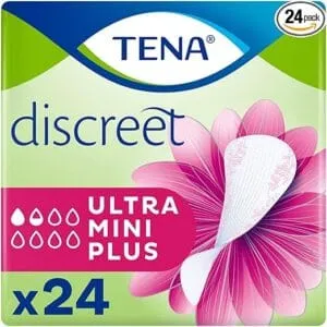 Tena Discreet Ultra Mini Plus - 24 Serviettes - Blanc