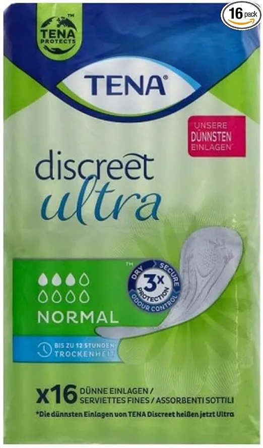 Tena Discreet Ultra Normal - 16 Serviettes