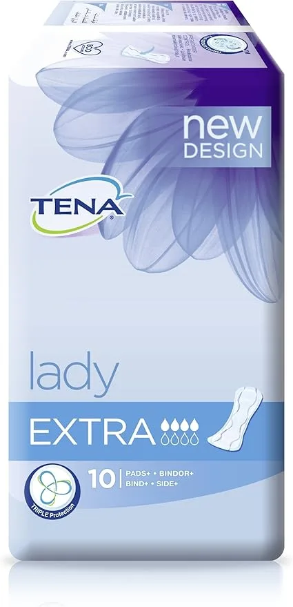 Tena Lady Extra - 10 Serviettes - Hygiéniques