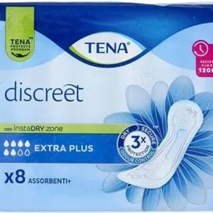Tena Discreet Extra Plus - 8 Serviettes