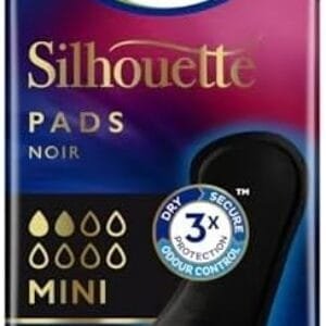 Tena Silhouette Noir Mini - 18 Serviettes